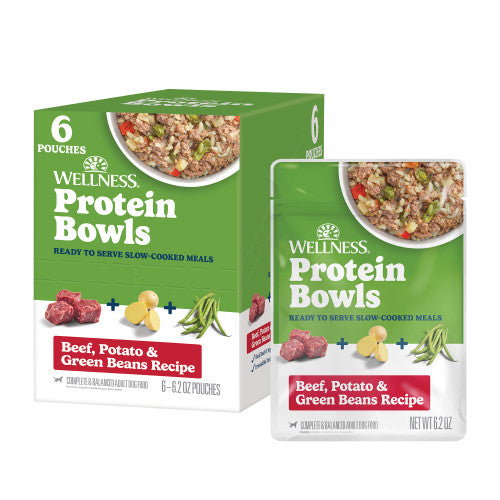 Wellness Protein Bowls Wet Dog Food 6.2 oz, Case of 12