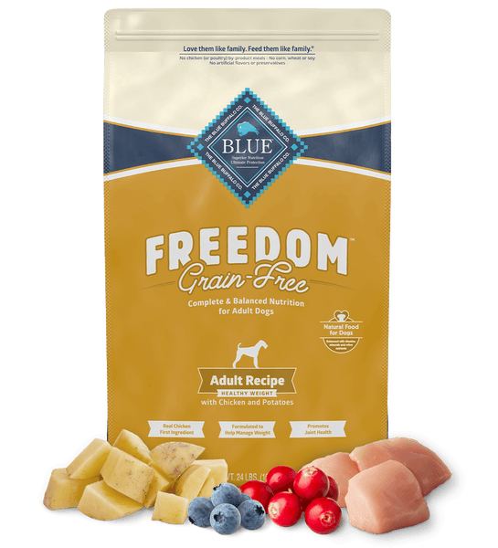 Blue Buffalo Freedom Grain Free Healthy Weight Chicken Dry Dog Food