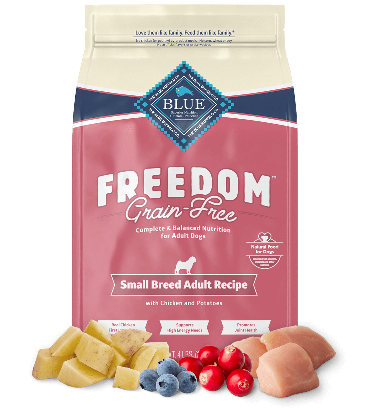 Blue Buffalo Freedom Grain Free Chicken Recipe Small Breed Adult Dry Dog Food