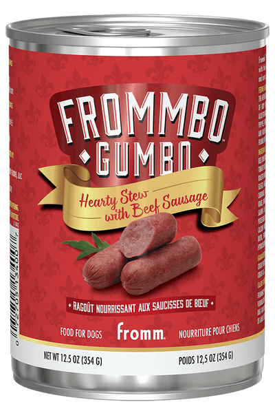 Frommbo Gumbo Hearty Stew with Beef Sausage Wet Dog Food