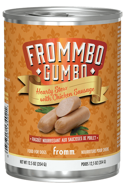 Frommbo Gumbo Hearty Stew with Chicken Sausage Wet Dog Food