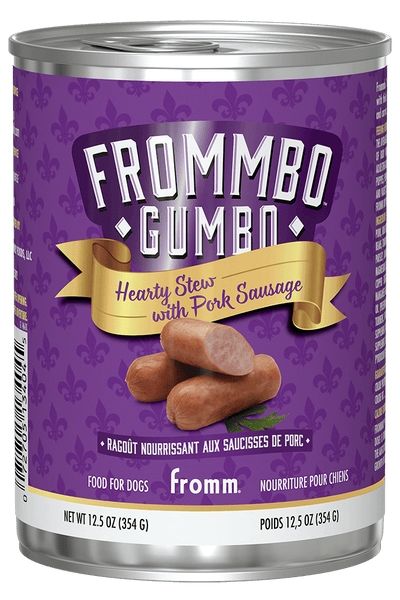 Frommbo Gumbo Hearty Stew with Pork Sausage Wet Dog Food