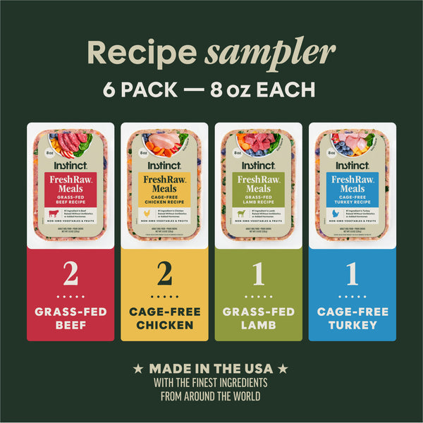 Instinct FreshRaw Meals Sampler Pack Dog Food