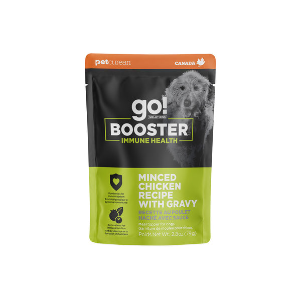 GO! Solutions Immune Health Minced Chicken with Gravy Booster Dog Food Topper