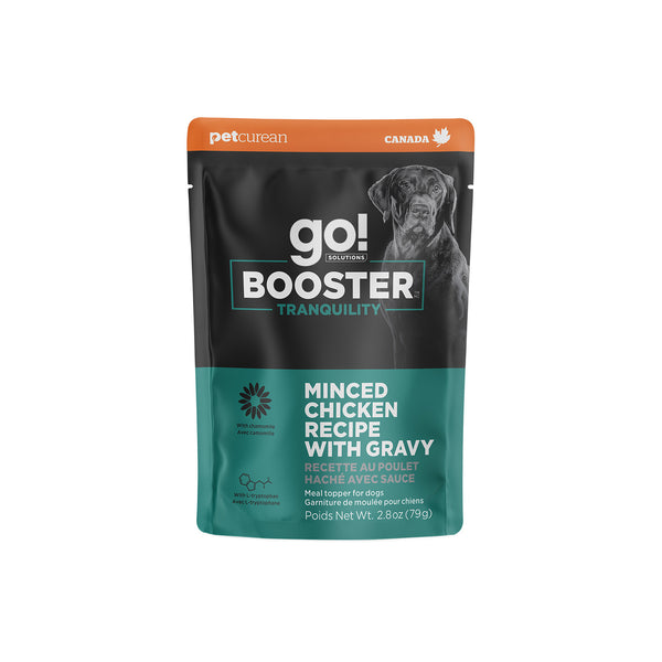 GO! Solutions Tranquility Minced Chicken with Gravy Booster Dog Food Topper
