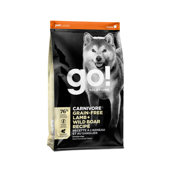 GO! Solutions Carnivore Grain-Free Lamb + Wild Boar Recipe Dry Dog Food (Special Order)