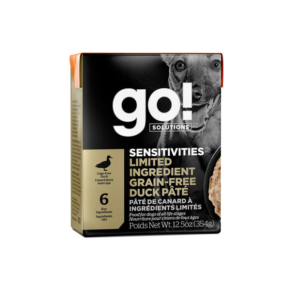 GO! Solutions Sensitivities Limited Ingredient Grain-Free Duck Pate Wet Dog Food