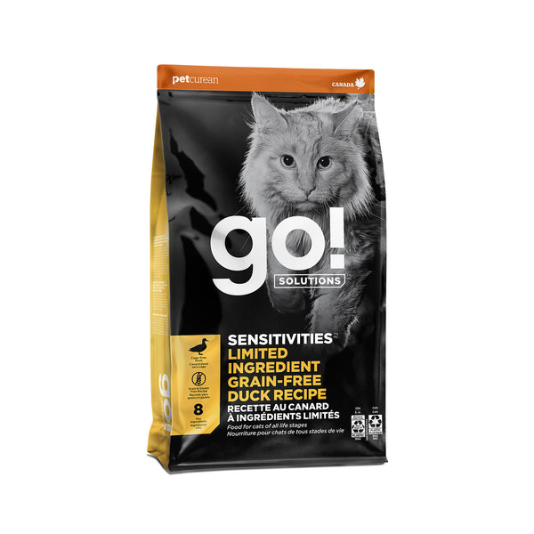 GO! Solutions Sensitivities Limited Ingredient Grain-Free Duck Recipe Dry Cat Food (Special Order)