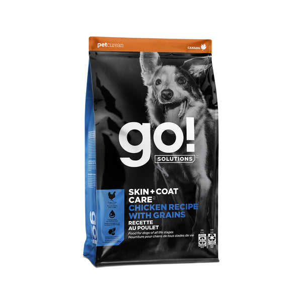 GO! Solutions Skin + Coat Care Chicken Recipe with Grains Dry Dog Food