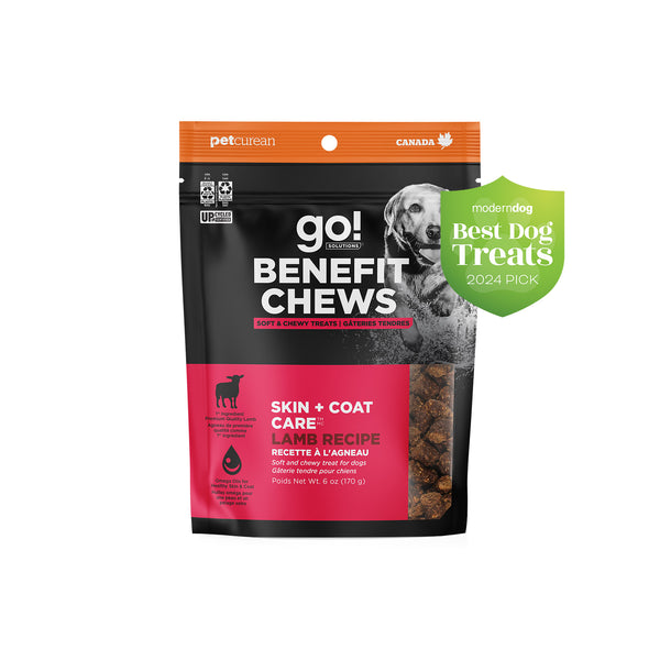 GO! Solutions Skin + Coat Care Benefit Chews Lamb Dog Treats
