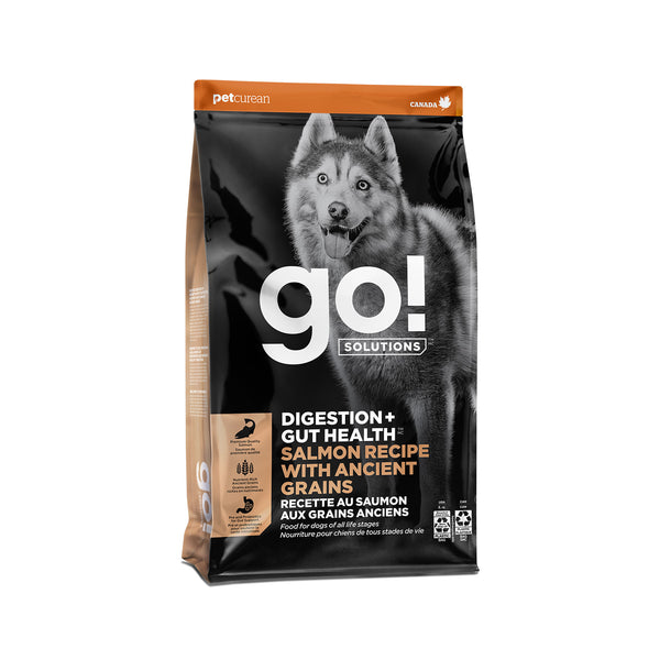GO! Solutions Digestion + Gut Health Salmon with Grains Dry Dog Food