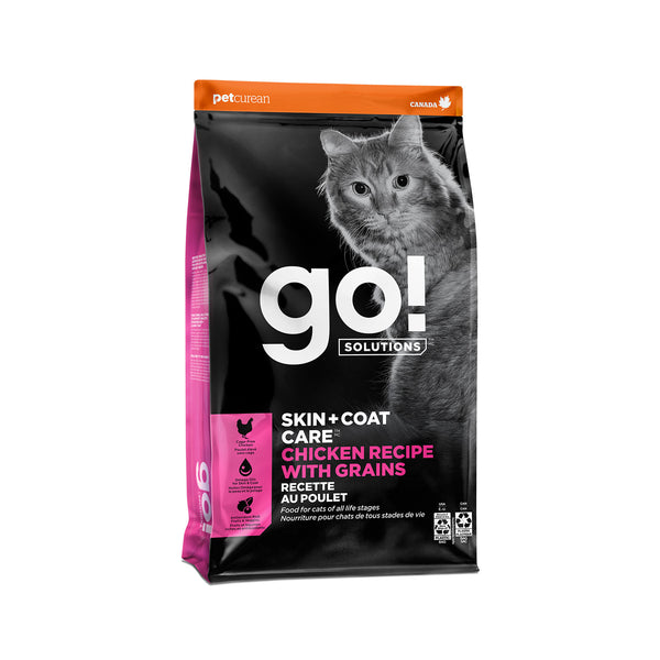 GO! Solutions Skin + Coat Care Chicken Recipe with Grains Dry Cat Food (Special Order)