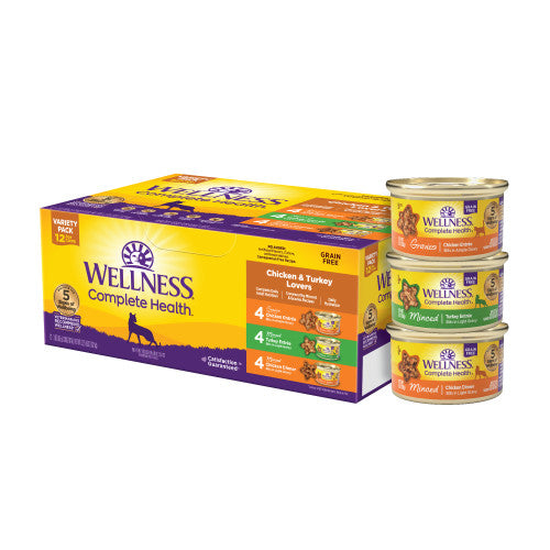 Wellness Complete Health Chicken & Turkey Lovers Variety Pack Wet Cat Food