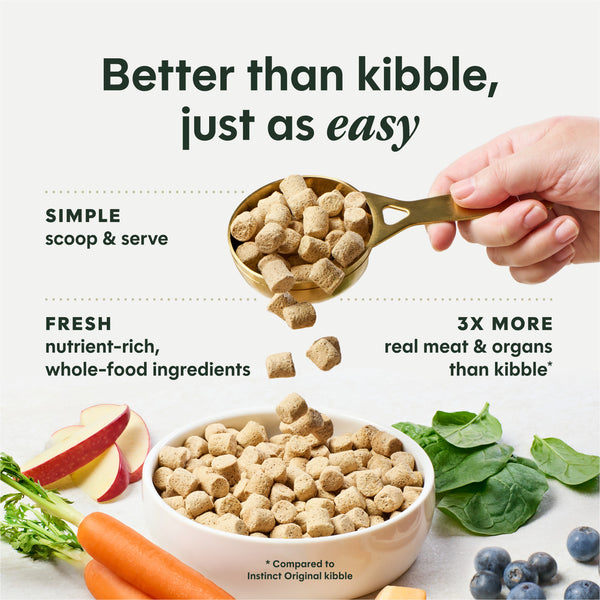 Instinct Raw Meals Cage-Free Lamb Recipe Freeze-Dried Dog Food