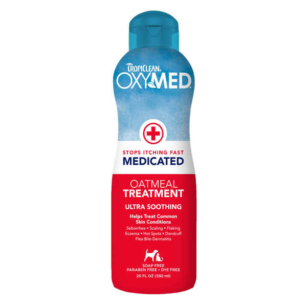 TropiClean OxyMed Medicated Anti-Itch Conditioner, Oatmeal, 20 oz