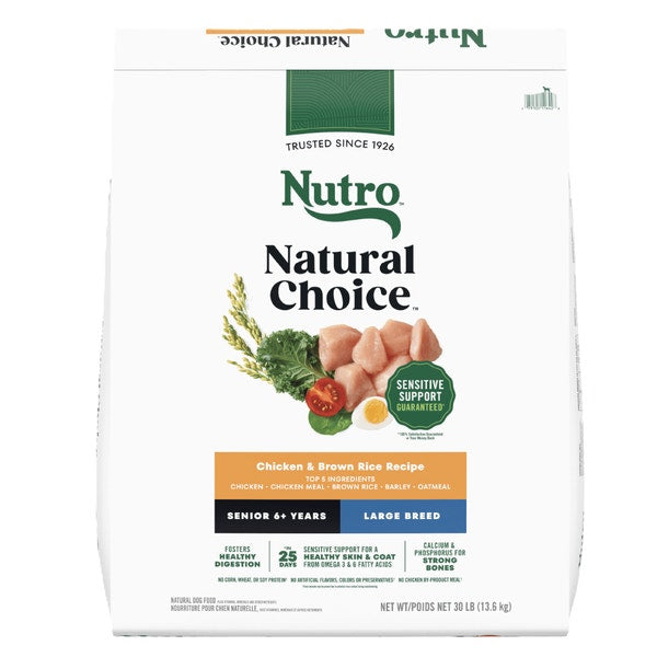 Nutro Natural Choice Large Breed Senior Chicken & Brown Rice Dry Dog Food