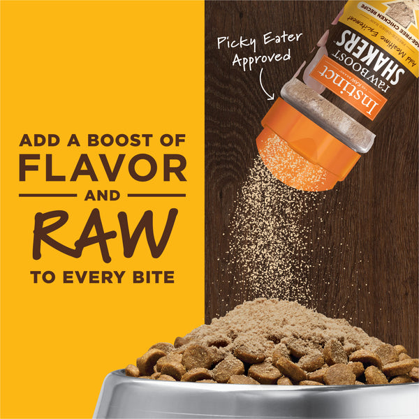 Instinct Raw Boost Shaker Cage Free Chicken Recipe Freeze-Dried Food Topper
