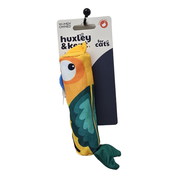 Huxley & Kent Toucan Nipper catnip cat toy, yellow and orange