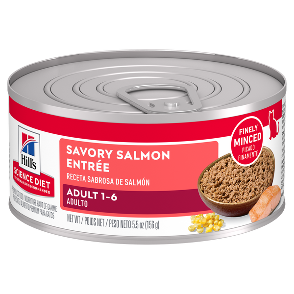 Hill's Science Diet Adult Savory Salmon Entree Wet Cat Food
