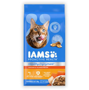 Iams Healthy Enoyment Adult Chicken & Salmon Dry Cat Food