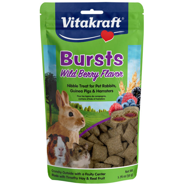 Vitakraft Bursts Small Animal Treat, 1.76 oz bag