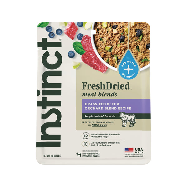 Instinct FreshDried Meal Blends Beef & Orchard Blend Freeze-Dried Dog Food