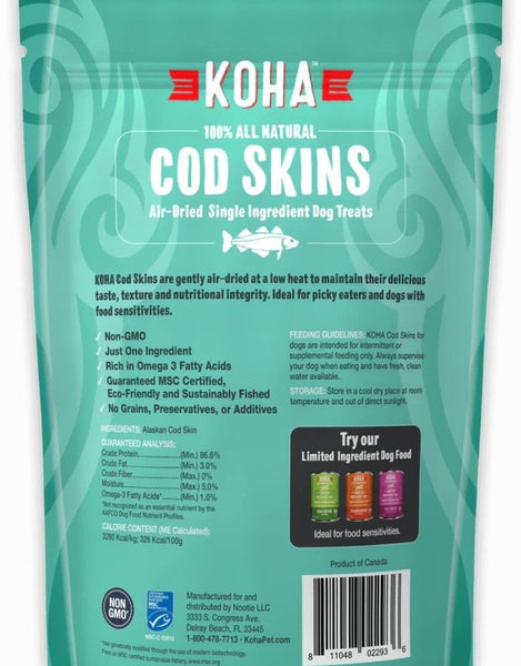 KOHA Cod Skins All Natural Dog Treats