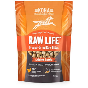KOHA Freeze-Dried Raw Bites Chicken Entrée, Topper or Treat for Dogs
