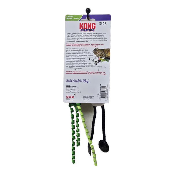 KONG Scrattles Panda 2-pack, back of package