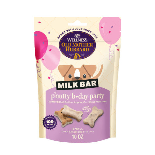 Old Mother Hubbard Milk Bar P'Nutty B-Day Party dog biscuits bag