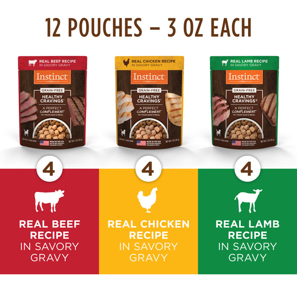 Instinct Healthy Cravings Variety Pack Wet Dog Food Pouch