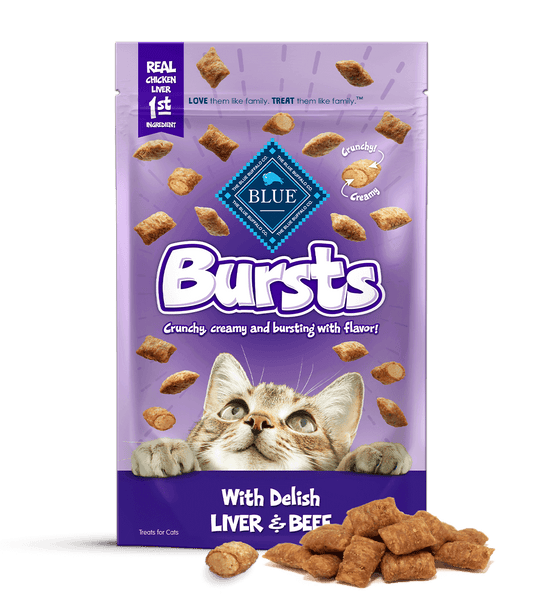 BLUE Bursts Crunchy & Creamy Cat Treats, additional view 2