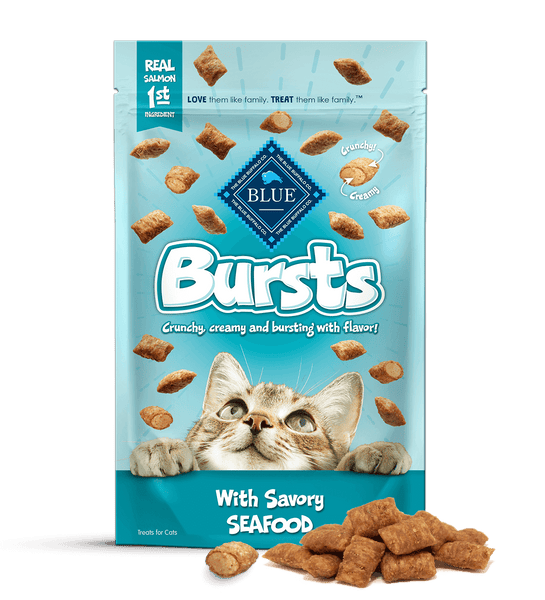 BLUE Bursts Crunchy & Creamy Cat Treats, additional view 1