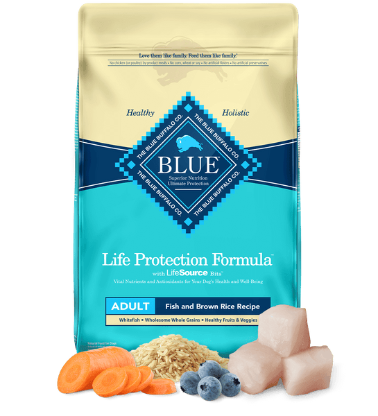 Blue Buffalo Life Protection Fish & Brown Rice Recipe Adult Dry Dog Food