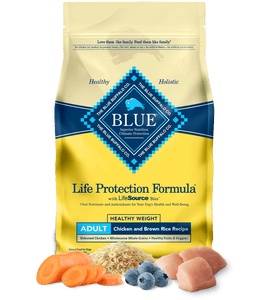 Blue chicken and rice dog food best sale