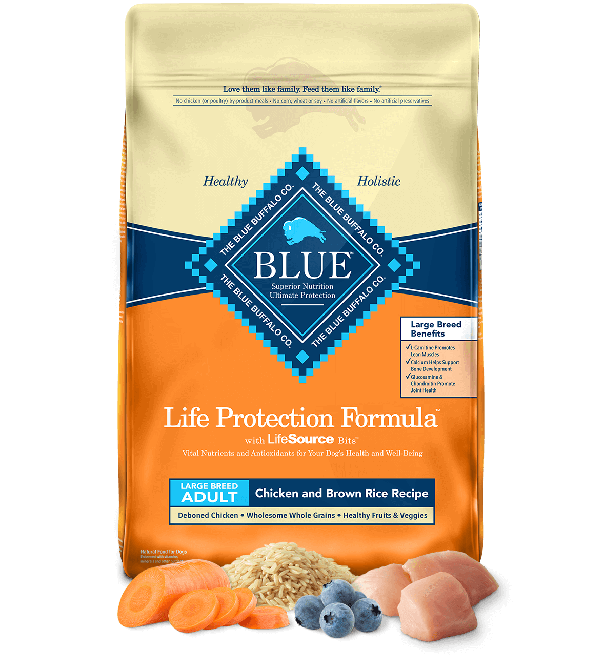 Blue Buffalo Life Protection Chicken & Brown Rice Recipe Large Breed Adult Dry Dog Food