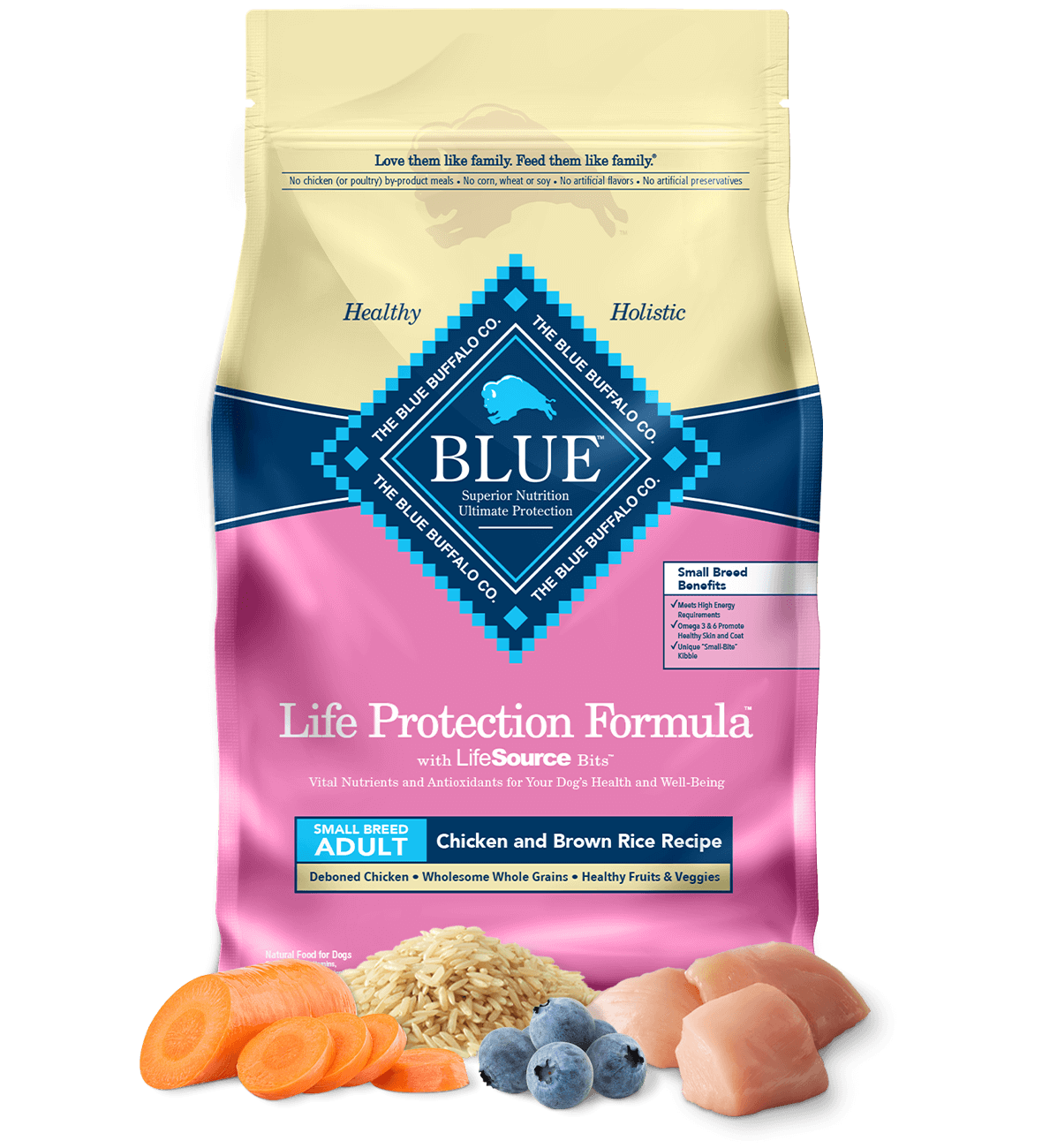 Royal blue top dog food