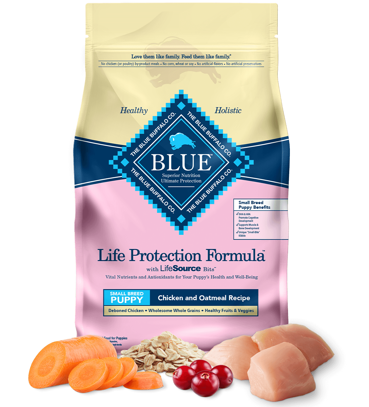 Blue Buffalo Life Protection Chicken & Oatmeal Recipe Small Breed Puppy Dry Dog Food
