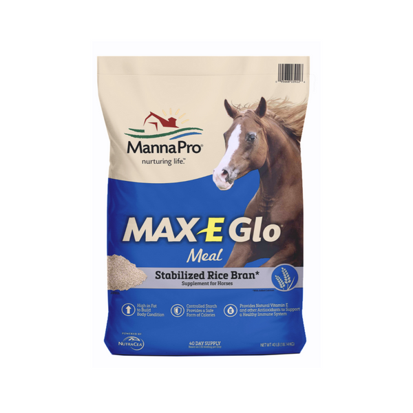 Max-E-Glo Stabilized Rice Bran, 40 lb bag