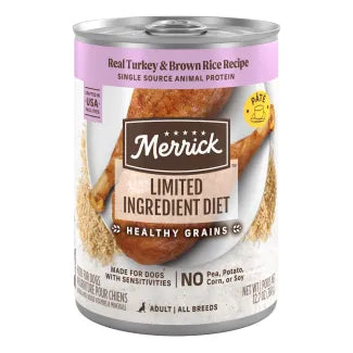 Merrick Limited Ingredient Diet with Healthy Grains Wet Dog Food 12.7 oz, Case of 12, additional view 1