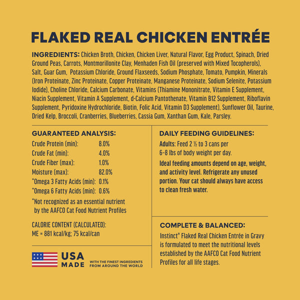 Instinct Flaked Chicken Entrée Wet Cat Food
