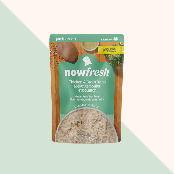 Petcurean Now Fresh Wet Dog Food Pouches 2.8 oz, Case of 24