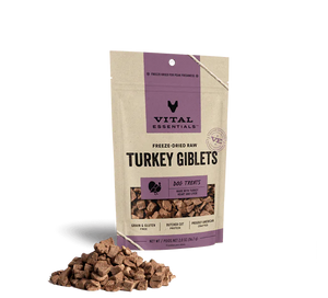 Vital Essentials Freeze-Dried Raw Turkey Giblets Dog Treats