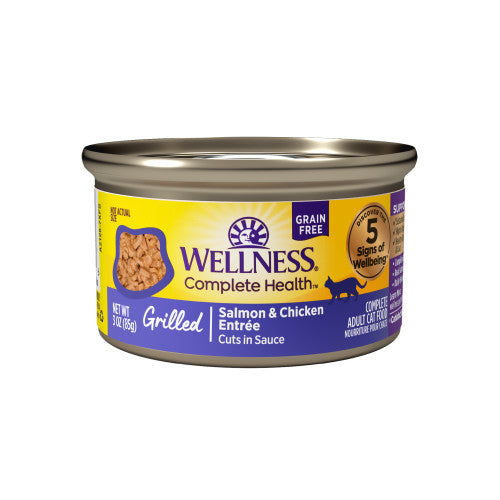 Wellness Complete Health Grilled Wet Cat Food 3 oz, Case of 12