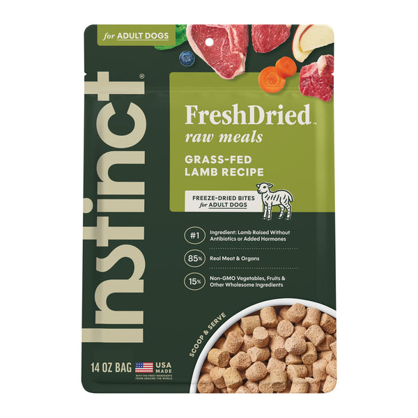 Instinct Raw Meals Cage-Free Lamb Recipe Freeze-Dried Dog Food