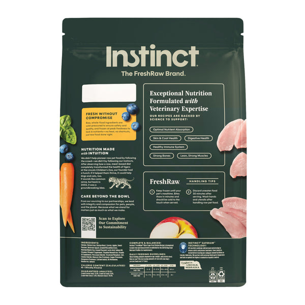 Instinct FreshRaw Bites Cage-Free Chicken Recipe Frozen Dog Food