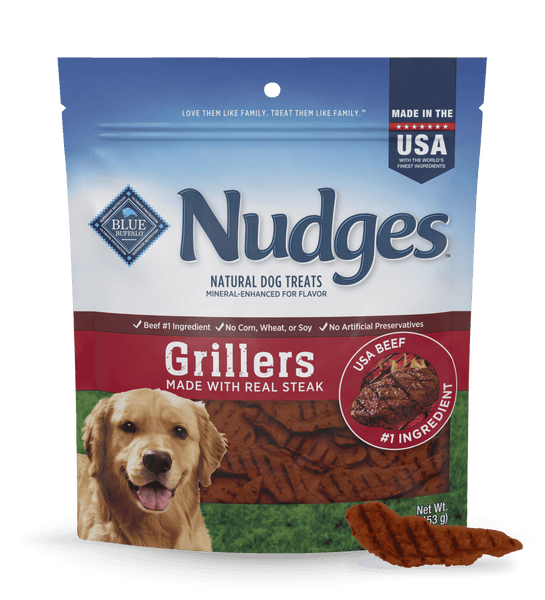 BLUE Nudges Steak Grillers Dog Treats