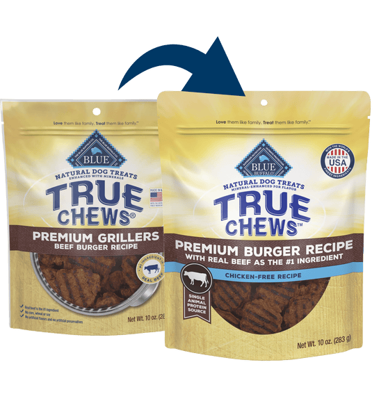 BLUE True Chews Premium Burger Recipe Dog Treats