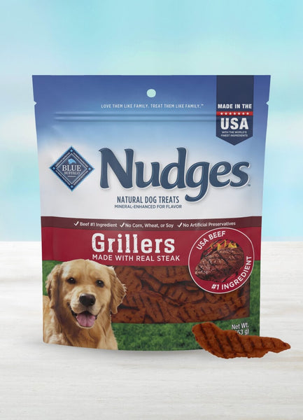 BLUE Nudges Steak Grillers Dog Treats, additional view 1