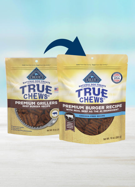 BLUE True Chews Premium Burger Recipe Dog Treats, additional view 1